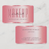 Make-up Artist Visitekaartjes Elegant Roos Gold (Voorkant / Achterkant)