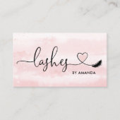 Make-up artist wenkbrauw ogen wimpers hart visitekaartje (Voorkant)