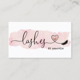 Make-up artist wenkbrauw ogen wimpers hart visitekaartje