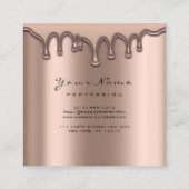 Make-up Artist Wenkbrauw Wax Lash Glitter Huiddrup Vierkante Visitekaartje (Achterkant)