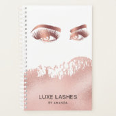 Make-up artist Wenkbrauwen Lashes Glitter Roos Gol Planner (Voorkant)
