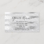 Make-up Artist Wimper Microblading Zilver Zwart Visitekaartje (Achterkant)