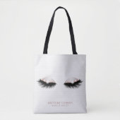 Make-up artist wimpers ogen Roos gouden glitter Tote Bag (Voorkant)