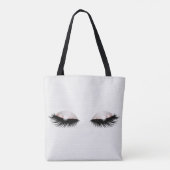 Make-up artist wimpers ogen Roos gouden glitter Tote Bag (Achterkant)