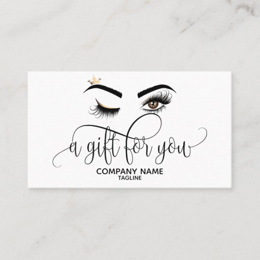 Make-up artist Wink Eye Beaut Certificaat Gift Kaa (Voorkant)