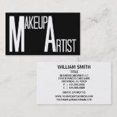 Make-up Artist Word Visitekaartje (Voorkant / Achterkant)