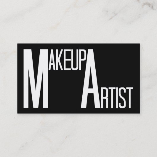 Make-up Artist Word Visitekaartje (Voorkant)