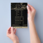 Make-up Artist Zwart Marmer Goud flyer (Hand)