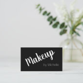 Make-up Artist Zwart Visitekaartje (Staand voorkant)