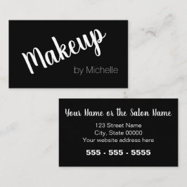 Make-up Artist Zwart Visitekaartje
