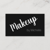 Make-up Artist Zwart Visitekaartje (Voorkant)