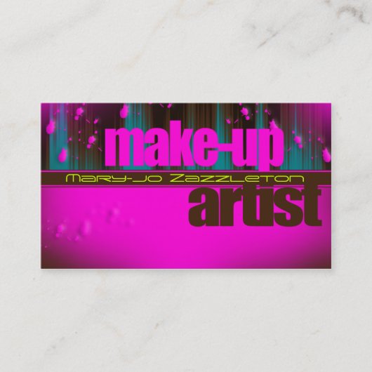 make-up artistiek Visitekaartje (Voorkant)