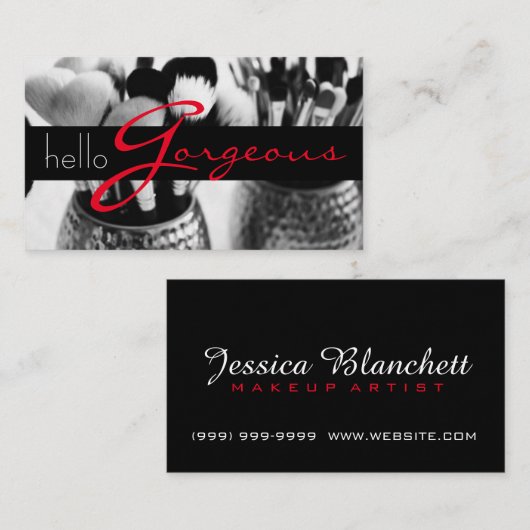Make-up artistiek Visitekaartje (Voorkant / Achterkant)