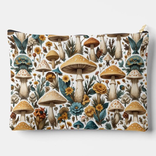 Make Up Bag Mushroom Makeup Bag Handmade Aesthetic Etui (Achterkant)