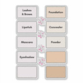 Make-up Bak Organisatie Vanity Vinyl Labels (Voorkant)