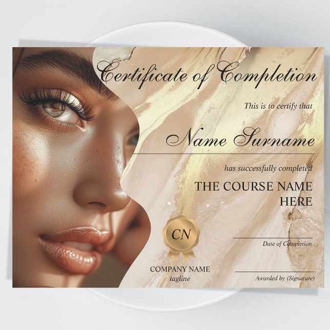 Make-up Beauty Certificaat van Voltooiing Award (Creator heeft geüpload)
