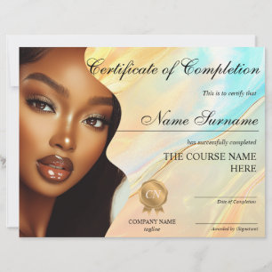 Make-up Beauty Certificaat van Voltooiing Award
