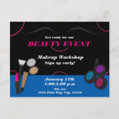 Make-up Beauty Event Workshop Flyer Briefkaart adv (Voorkant)