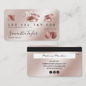 Make-up Beauty Roos Gold Eyes Credit Kaart Visitekaartje (Voorkant / Achterkant)