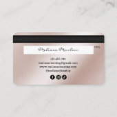 Make-up Beauty Roos Gold Eyes Credit Kaart Visitekaartje (Achterkant)