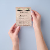 Make-up Beauty Salon Glitter Flyer Roze Goud Blush (Hand)