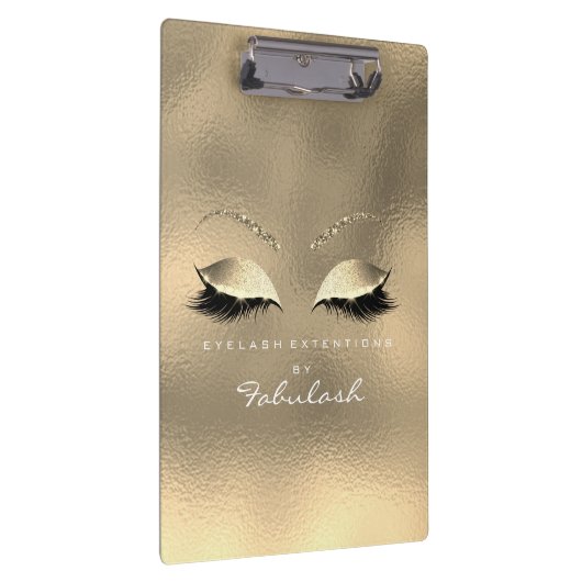 Make-up Beauty Studio Lashes Goud Wit Klembord (Rechts)