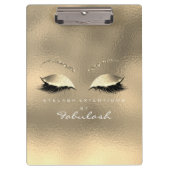 Make-up Beauty Studio Lashes Goud Wit Klembord (Voorkant)