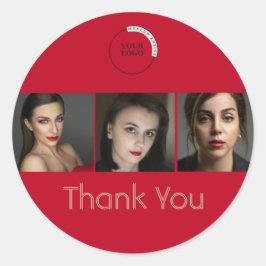 Make-up Bedrijf  Ronde Sticker