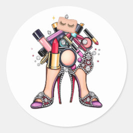 Make-up Bling | glimmen Ronde Sticker