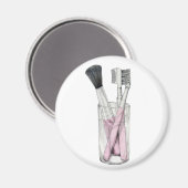 Make-up borstels magneet (Voorkant / Achterkant)