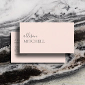 Make-up Boutique Luxe Script Elegante Blush Roze Visitekaartje