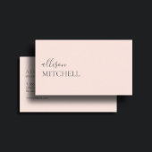 Make-up Boutique Luxe Script Elegante Blush Roze Visitekaartje