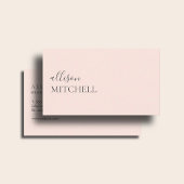 Make-up Boutique Luxe Script Elegante Blush Roze Visitekaartje