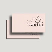 Make-up Boutique Meisjesachtig Script Minimaal Roz Visitekaartje