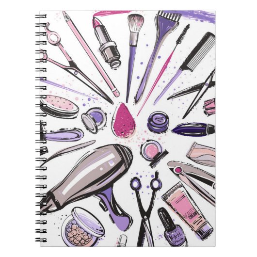 Make-up Cirkelontwerp Notitieboek (Voorkant)