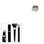 Make-up Cosmetica Lipstick Mascara Loyalty Kaart 1 Rubberstempel (Gestempeld)