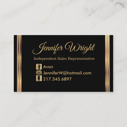 Make-up cosmetica visitekaartje (Achterkant)