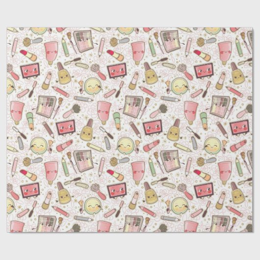 make-up Cosmetics Wrapping Paper Cadeaupapier (Vlak)