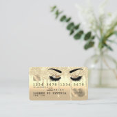 Make-up Credit Kaart wimper koningin druppelend go Visitekaartje (Staand voorkant)
