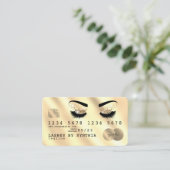 Make-up Credit Kaart wimperkoningin Visitekaartje (Staand voorkant)
