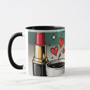 Make-up en Coffee Aesthetische Beker Cadeau voor M Mok