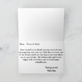 Make-up en haar Dank u kaart (Binnen)