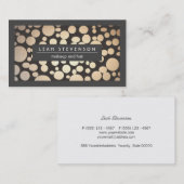 Make-up en haar Faux Gold Folie Moderne schoonheid Visitekaartje (Voorkant / Achterkant)