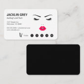 Make-up- en haar-loyaliteit | Salon Klantenkaartje (Voorkant / Achterkant)