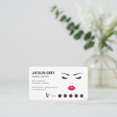 Make-up- en haar-loyaliteit | Salon Klantenkaartje (Staand voorkant)