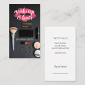 Make-up en haarstylist | salon visitekaartje (Voorkant / Achterkant)