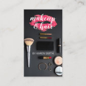 Make-up en haarstylist | salon visitekaartje (Voorkant)