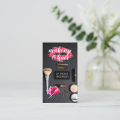 Make-up en haarstylist | Salonborstels Visitekaartje (Staand voorkant)