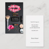 Make-up en haarstylist | Salonborstels Visitekaartje (Voorkant / Achterkant)