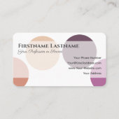 Make-up en Schoonheidssalon Afspraak voor Diensten Visitekaartje (Achterkant)